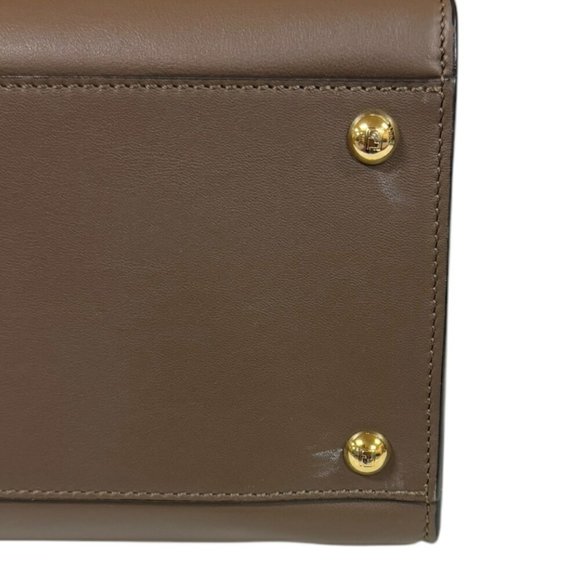 Fendi Peekaboo X-Lite Shoulder Bag Leather 8BN310 Brown Women's FENDI 2way - Picture 8 of 14